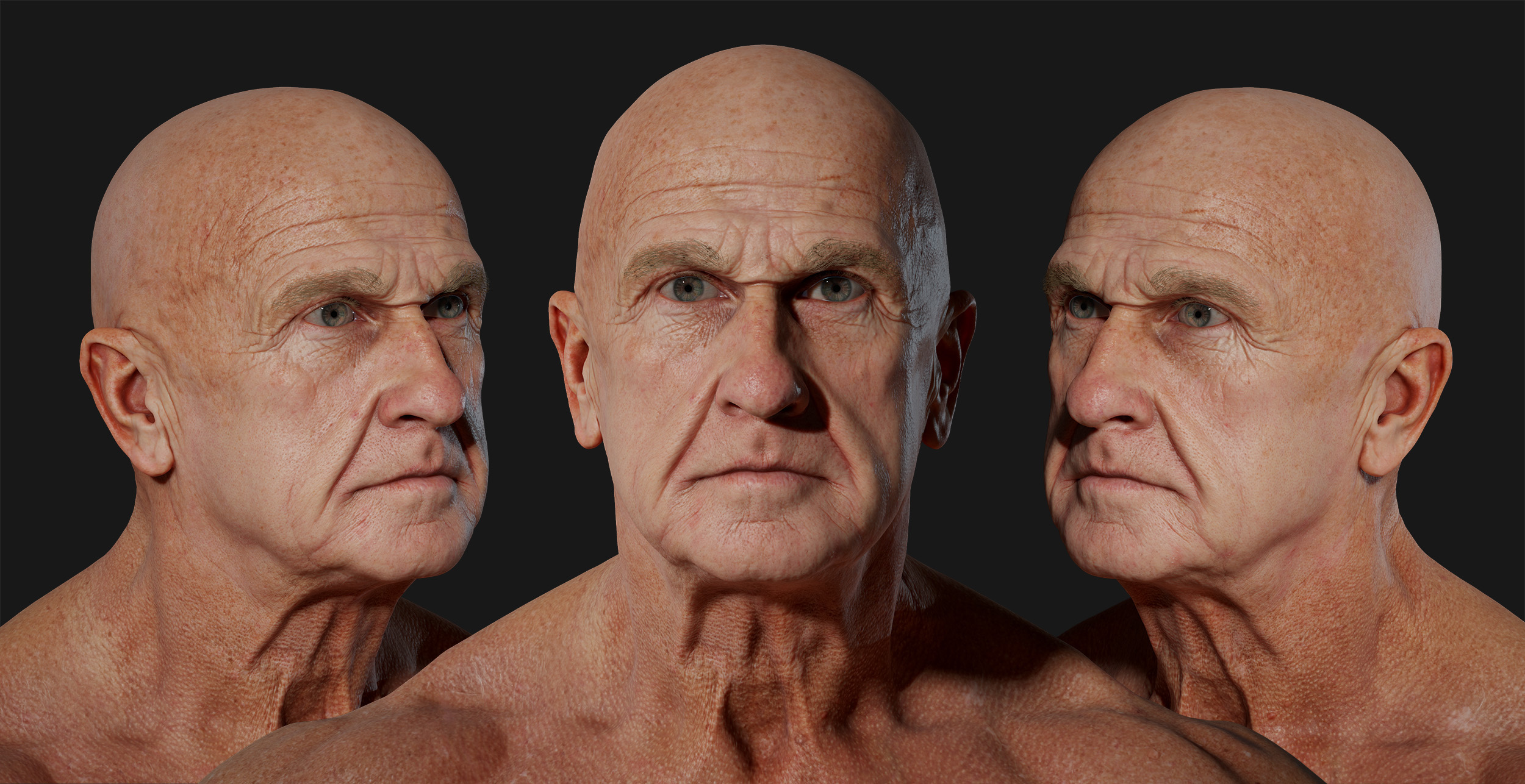Aged Muscular Male
